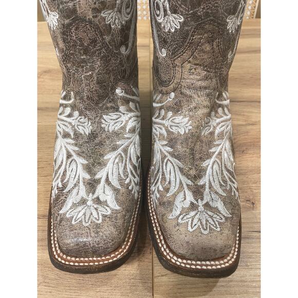 Corral Womens Distressed Filigree Embroidery Western Boots Size 9 NWT Square Toe - Picture 8 of 15